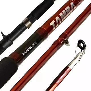 Vara Tamba Para Carretilha 1,80m/2,10m/2,40m 40-80Lb Ação Rápida Vermelha Metálico Maruri