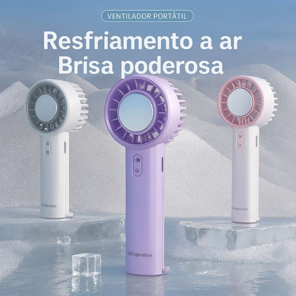 Ventilador Portátil USB Mini Carregamento Ajustável De 3 Velocidades Mudo Turbo Pequeno Para