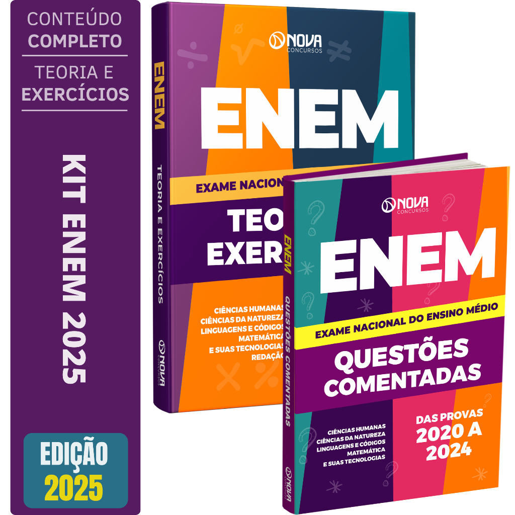 Kit Apostila ENEM 2025 + Caderno de Testes | Shopee Brasil