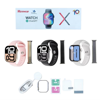 SMART WATCH W10 46MM Series 10 2025 Ip68 2 Pulseira Musica Microwear Original