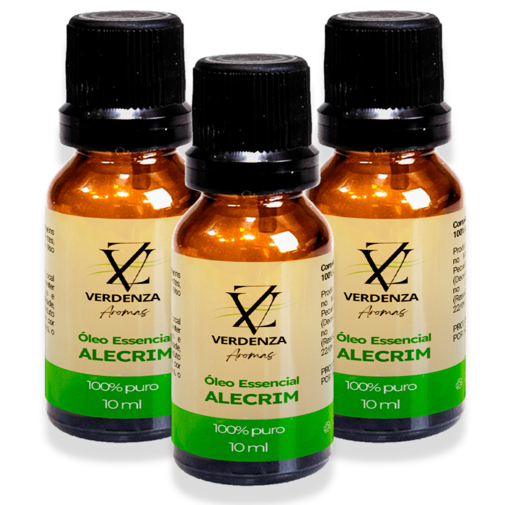 Kit de 3 Óleo Essencial Alecrim Puro 100% Natural Controla Oleosidade ...