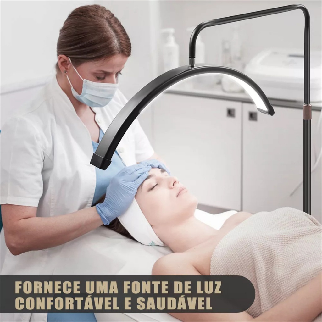 Luminaria Meia Lua Estetica Mesa 3 Tons Ajustavel Salao Beleza Limpeza De Pele