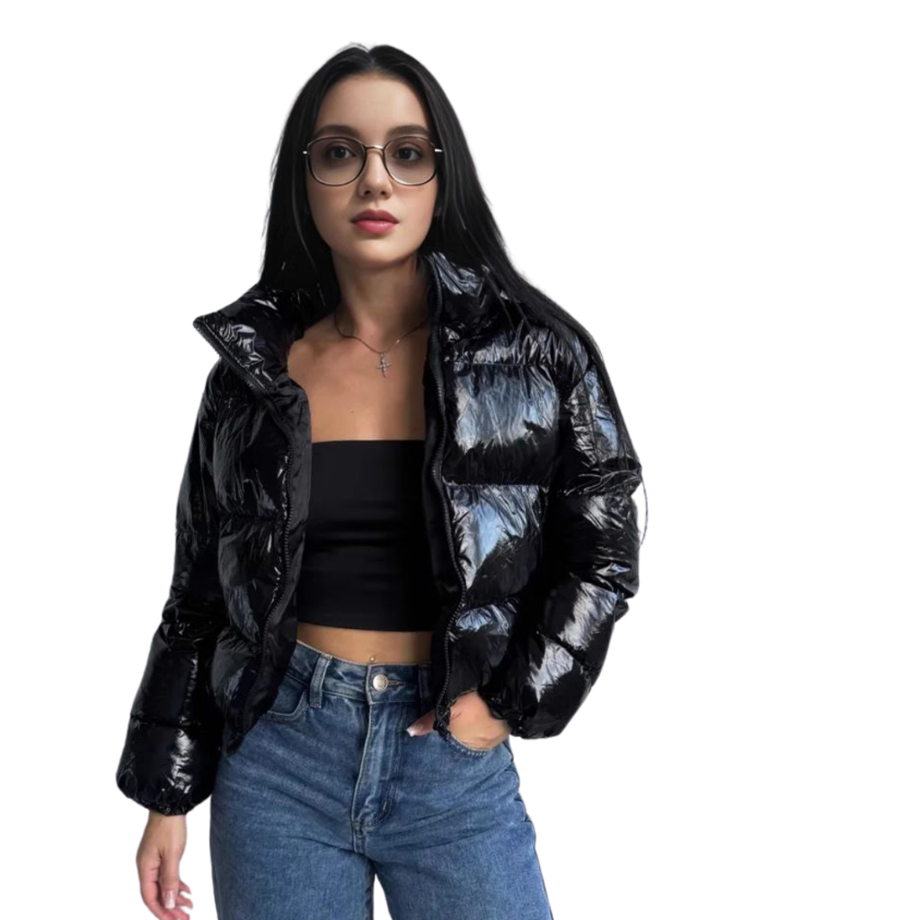 Blusa de Frio Feminina Puffer Bobojaco Impermeável Forrada Outono ...