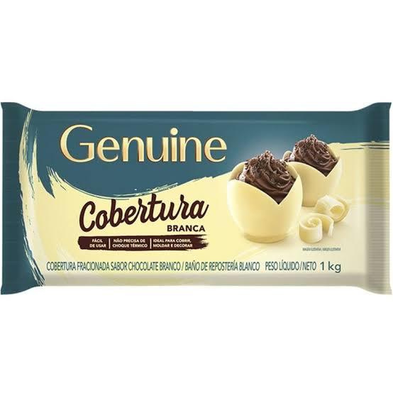 Cobertura Fracionada Genuine Chocolate Branco 1 kg