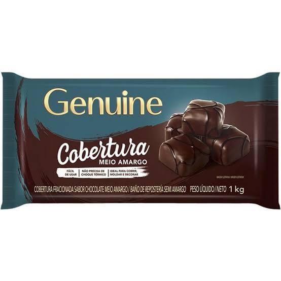 CHOC. FRACIONADO CARGILL GENUINE MEIO AMARGO 1KG