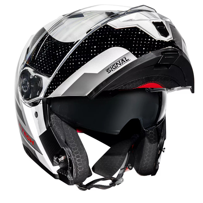 CAPACETE ARTICULADO RACE TECH SIGNAL GEAR PRETO