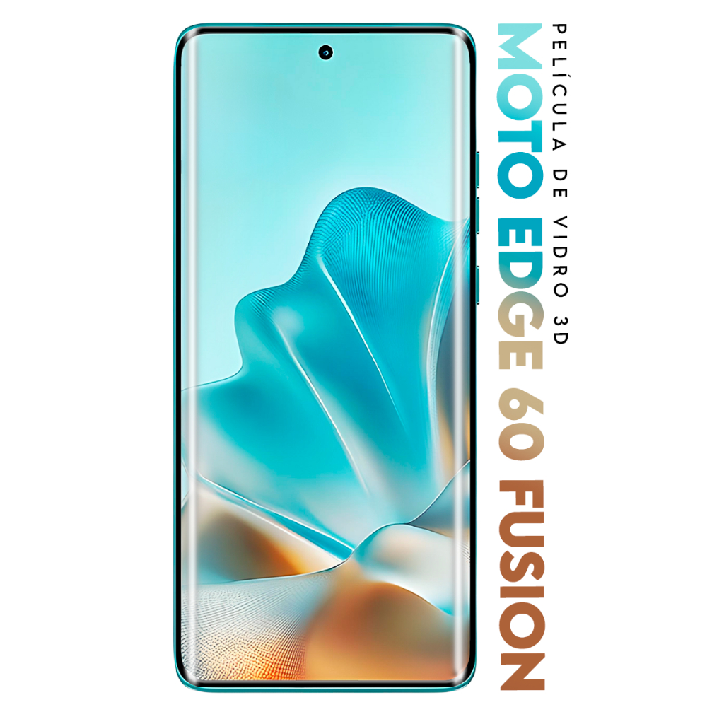Películas De Vidro Temperado Full 3D Curvada Para Motorola Moto Edge 60 Fusion tela 6.67 pol