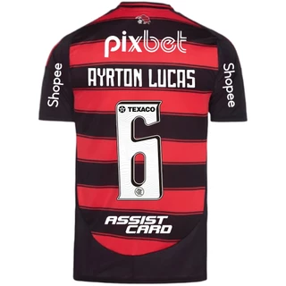 Manto Flamengo Jogo 1 Adidas 2025 - C/ Kit Patrocínio - Ayrton Lucas 6