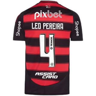 Manto Flamengo Jogo 1 Adidas 2025 - C/ Kit Patrocínio - Léo Pereira 4