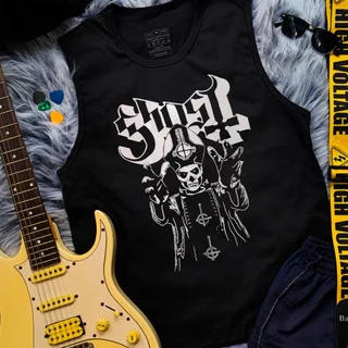 Camiseta Regata de Rock Ghost Metal Rock