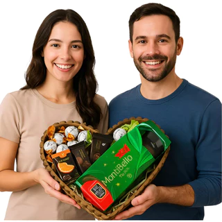 Presente Cesta Coração C/ Chocolate Cacau Show em Oferta na Shopee