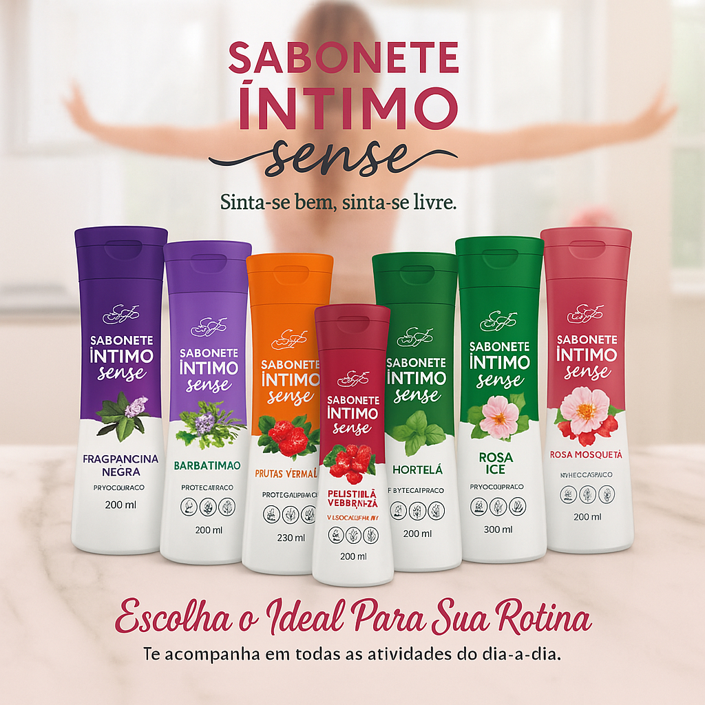 Sabonete Intimo Feminino Sense 200ml Diversas Fragrâncias - Escolha A ...