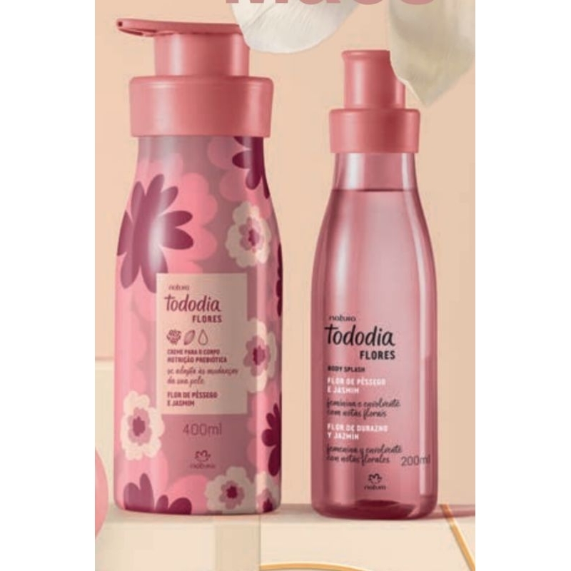 Combo Flor de Pêssego e Jasmim (Hidratante 400ml+Body Splash 200ml ...