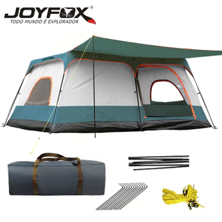 Barraca De Camping Acampamento 4-8 Pessoas 330*210*175cm Impermeavel 2000mm Grande Varanda JOYFOX em Oferta na Shopee