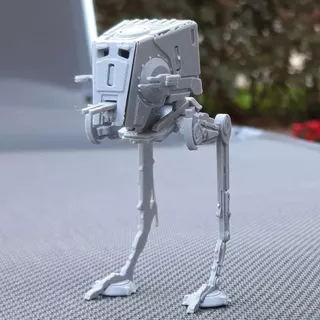Robô AT-ST Walker Star Wars Kit Card Kit Montagem Colecionável Modelismo Hobby