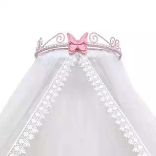Dossel com mosquiteiro tule para berço em Oferta na Shopee