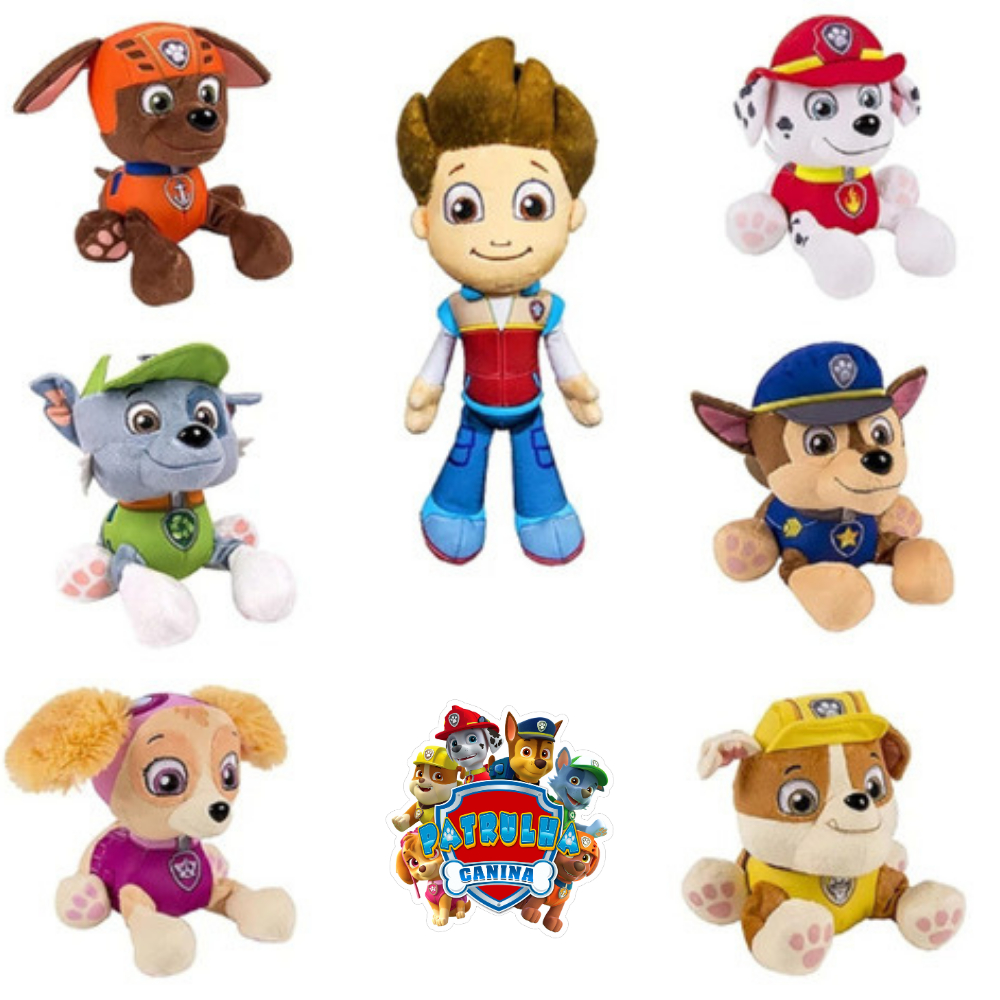 Boneco De Pelúcia Patrulha Canina 22cm Original Com Musical | Shopee Brasil