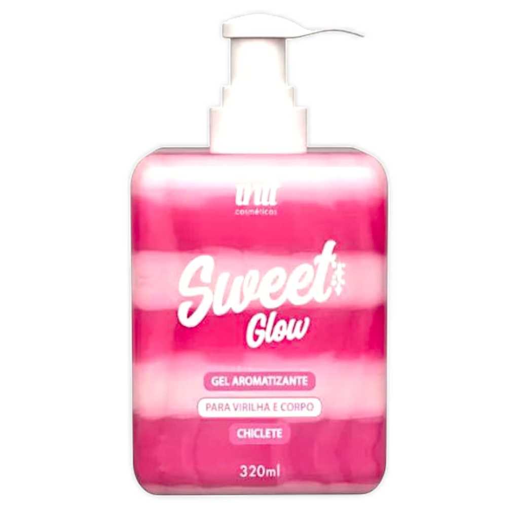 Sweet Glow 320ml Gel Comestível Aromatizante para Virilha Cheiro de
