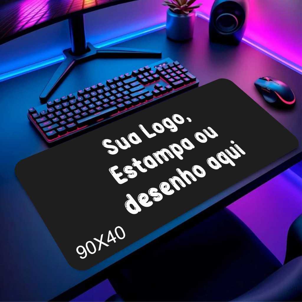 Mouse Pad Personalizado Sua Logo Aqui 90x40