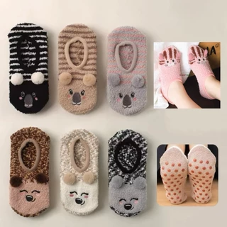 Kit 20 pares/Meia Cano Curto De Soft De Loga Lã estatica Quentinha Conforto Pantufa Unisex em Oferta na Shopee