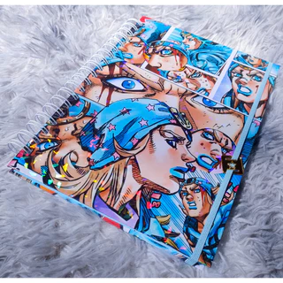 JOHNNY JOESTAR Caderno Médio (A5) ou Escolar (5 ou 10 matérias) - Jojo's Bizarre Adventure