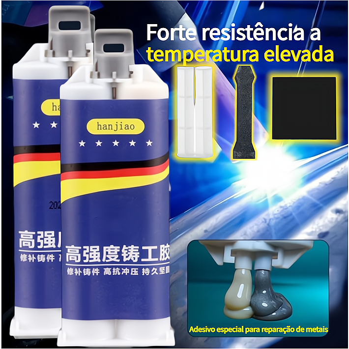 100ml Cola de metal Resistente a Altas Temperaturas para Reparo Ferro ...