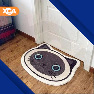 Tapete Infantil Estampado 60x40cm Gatinhos e Ursinho para Sala e Quarto