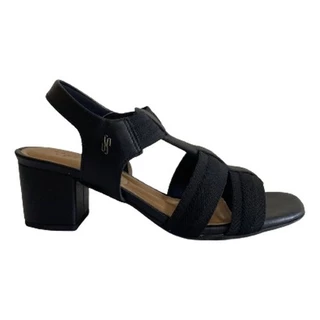 Sandália Feminina Usaflex Com Salto Grosso Bloco Anatômico em Oferta na Shopee