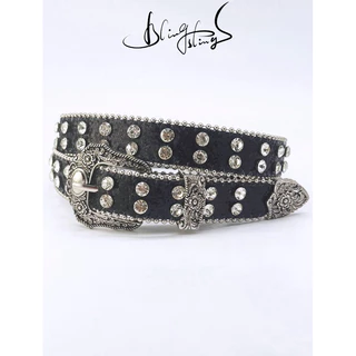 cinto de hiphop de brilhante com strass y2k fivela gravada floral vintage boho chic