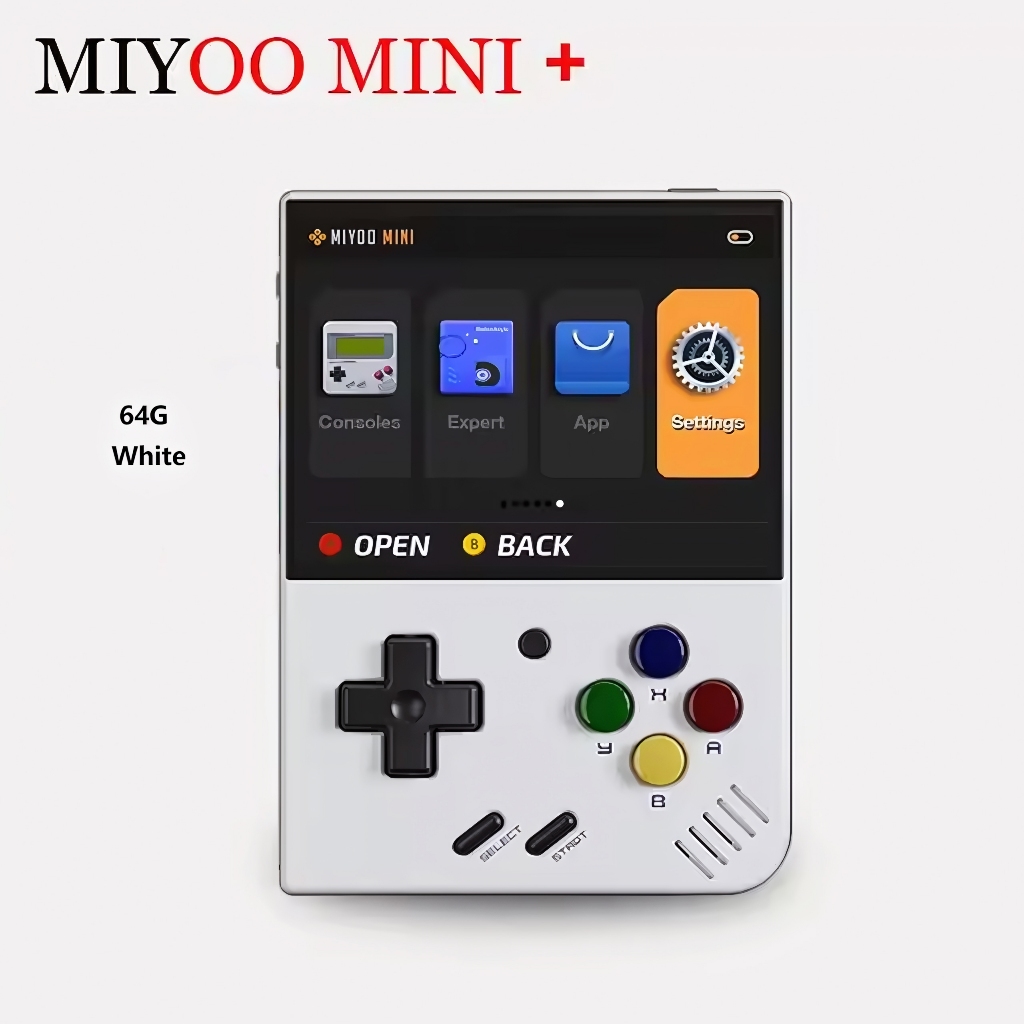 MIYOO MINI PLUS 64GB + Case Protetora, Console de Jogo Portátil