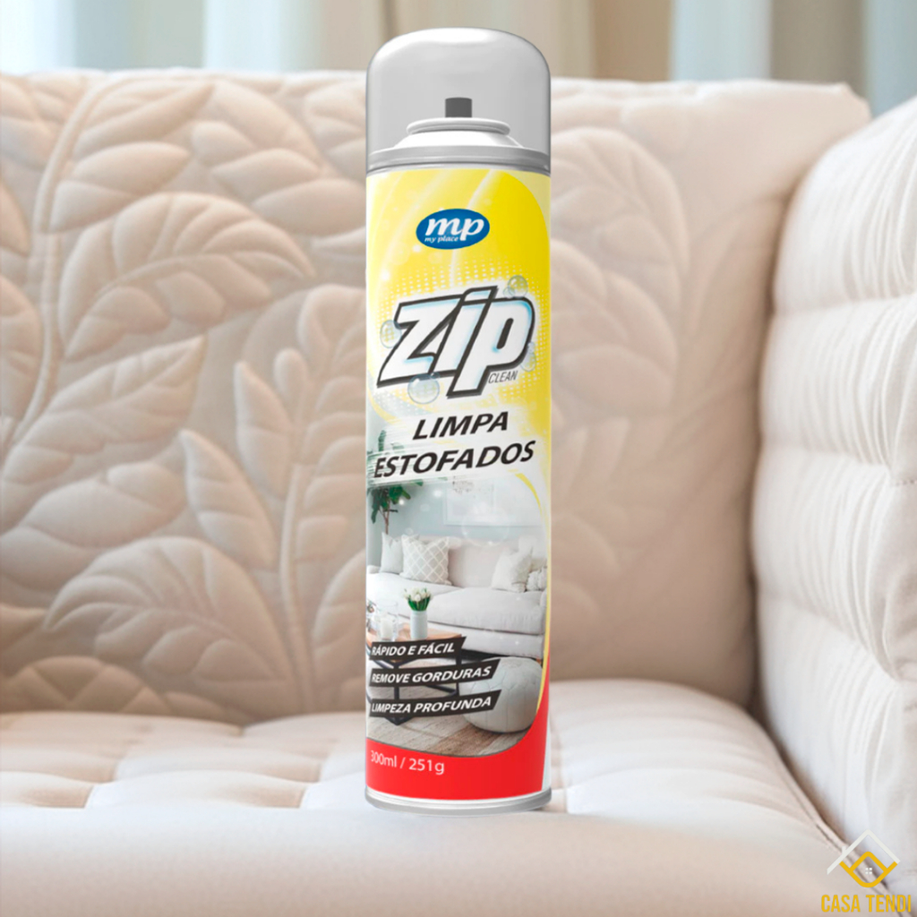 Kit Espuma Limpeza de Estofados Limpa Sofá e Carro Spray Zip Clean ...