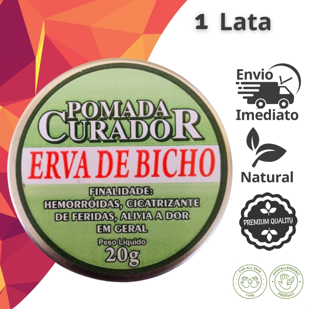 Pomada Erva De Bicho - Pomada Curador Curedermy | Shopee Brasil