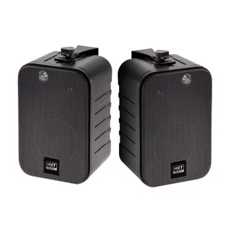 CAIXA DE SOM AMBIENTE COM SUPORTE, PRETA - CAIXA COM 2 PÇS em Oferta na Shopee