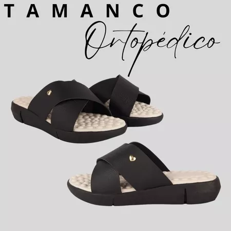 Chinelo Feminino Ortopédico em X Confortável Sandália Tamanco Esporão Fascite Sola Eva Massageadora