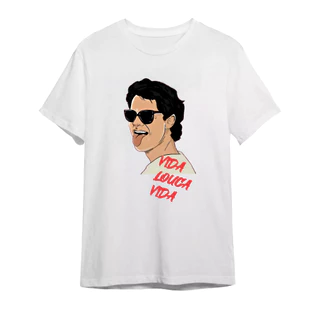 Camiseta Unissex Algodão Cazuza Vida Louca Vida