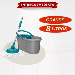 Mop 8 Litros Giratório Fit Cesto Plástico