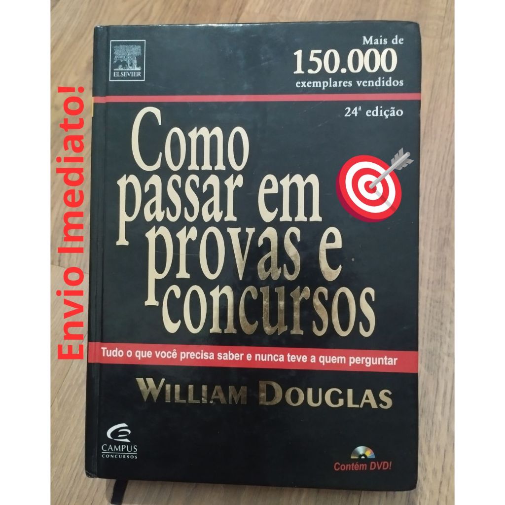 Livro: Como Passar em Provas e concursos. (24º Edição - Capa Dura - Com ...