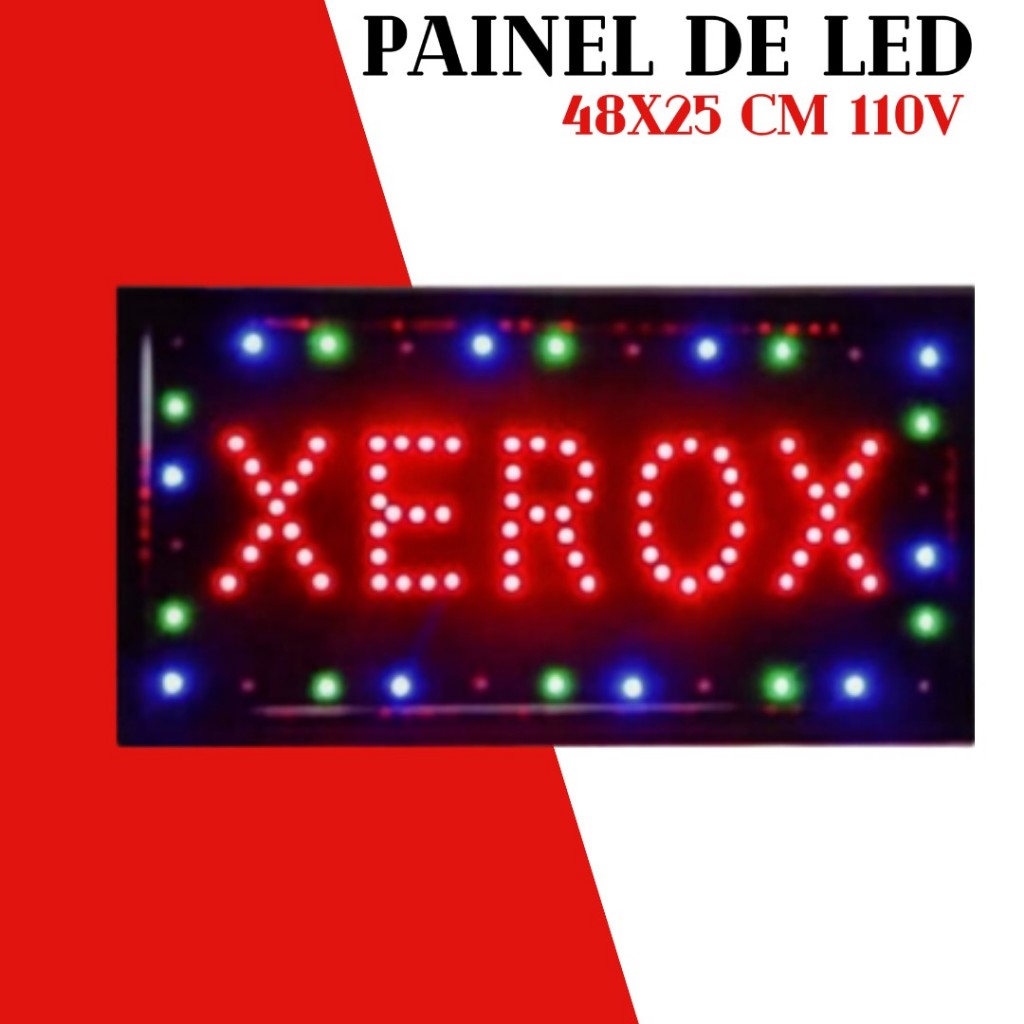 Painel De Led Display Letreiro Luminoso Placa Escrita Caixa | Shopee Brasil