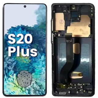 Promoção Tela Frontal Display Compativel Samsung Galaxy S20 Plus Oled G985 G985F G986 G986F Pronto Entrega + Película Uv