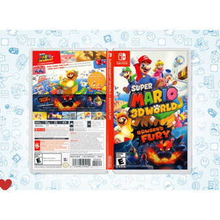 Super Mario 3D World + Bowser's Fury Encarte Impresso - Reposição de Capa Frente e Verso Case Cover em Oferta na Shopee