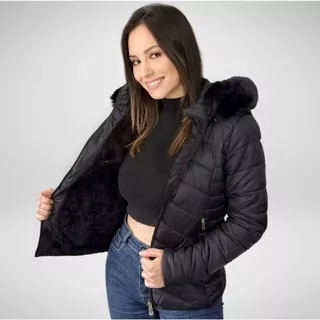 Jaqueta Puffer Feminina Frio Feminina Blusa De Frio De Tactel