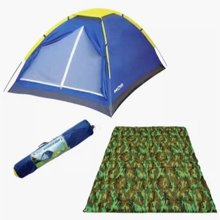 Kit Barraca De Camping 3 Pessoas + 1 Colchonete Casal em Oferta na Shopee