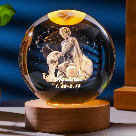 25 tiposde luminárias de mesacom bolade cristal incluindo astronauta sacerdote sagrado Pégaso etc