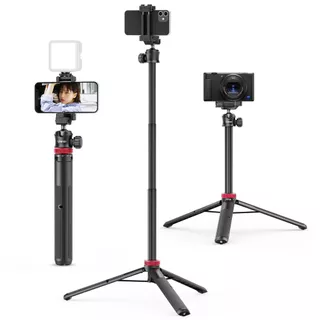 ULANZI Mt-44 Tripé Extensível Para Telefone Bastão De Selfie De 44" Para Celular Vlog Com Clipe De Telefone 2Em1