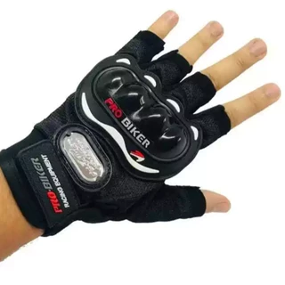 Luvas De Moto respirável metade dos dedos par Antiderrapante na palma da mão