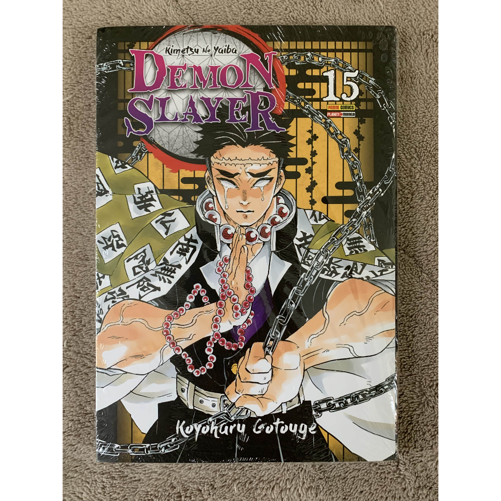 Demon Slayer: Kimetsu no Yaiba Volume 15 - Lacrado - Panini | Shopee Brasil