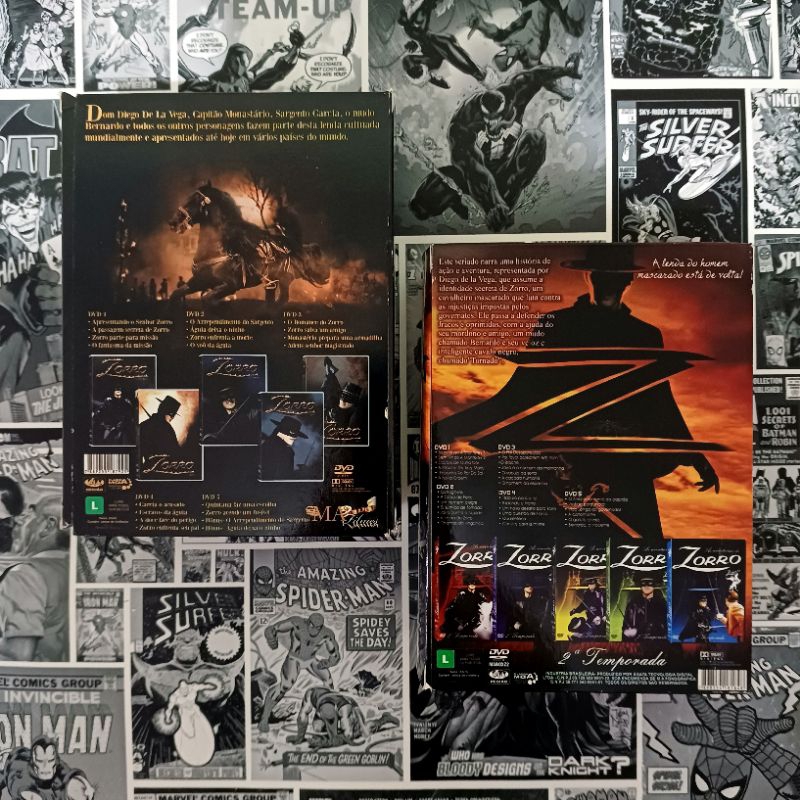 DVD - BOX - Zorro 1° & 2° Temporada (10 DVDS ) (EDIÇÃO DE