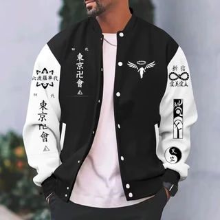 Jaqueta de Moletom Tokyo Revengers Anime Casaco Masculino