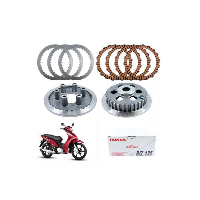 Kit Embreagem Biz 125 2004 A 2024 Original Honda | Shopee Brasil