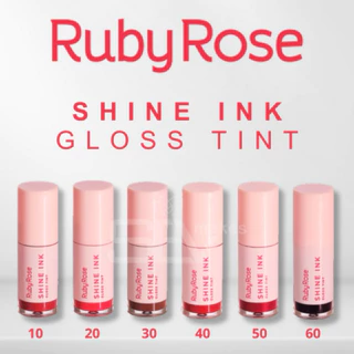 Lançamento Maquiagem Gloss Tint Shine Ink Linha Rosa - RUBY ROSE em Oferta na Shopee